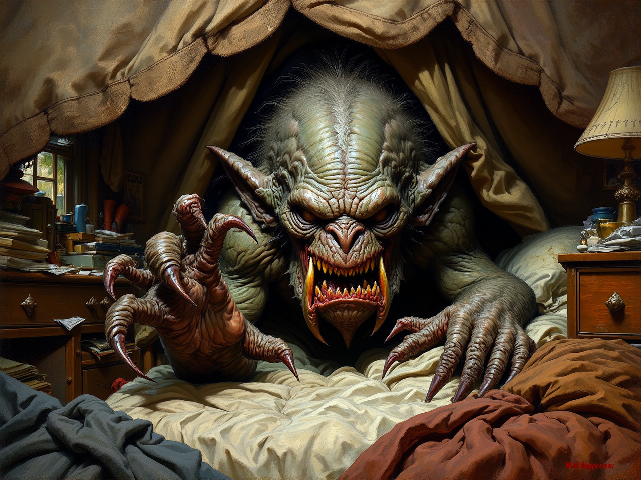 Eldritch troll hides under