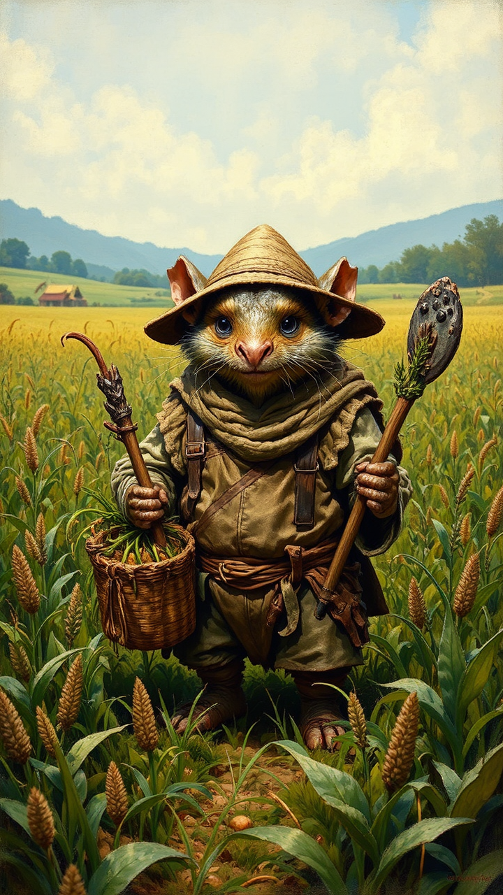 Medieval fantasy kobold in