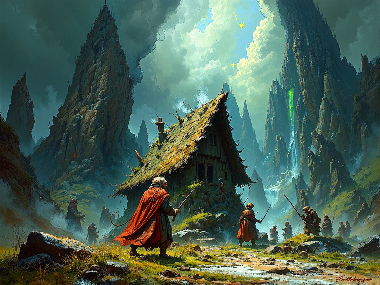 Fantasy creature in medieval