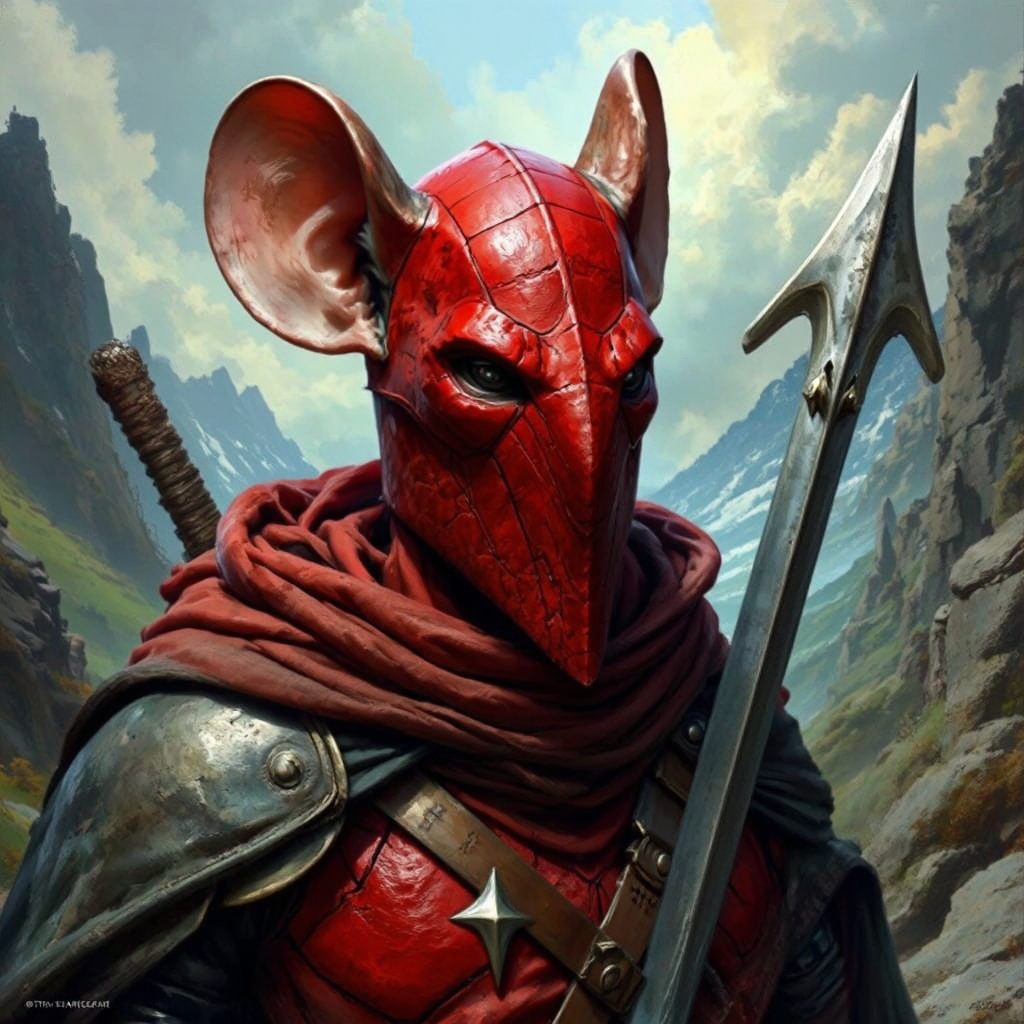 Mouse Knight in Red