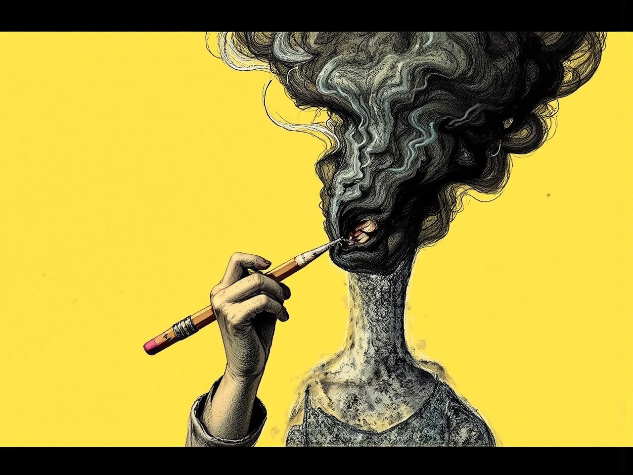 Broken pencils and abused