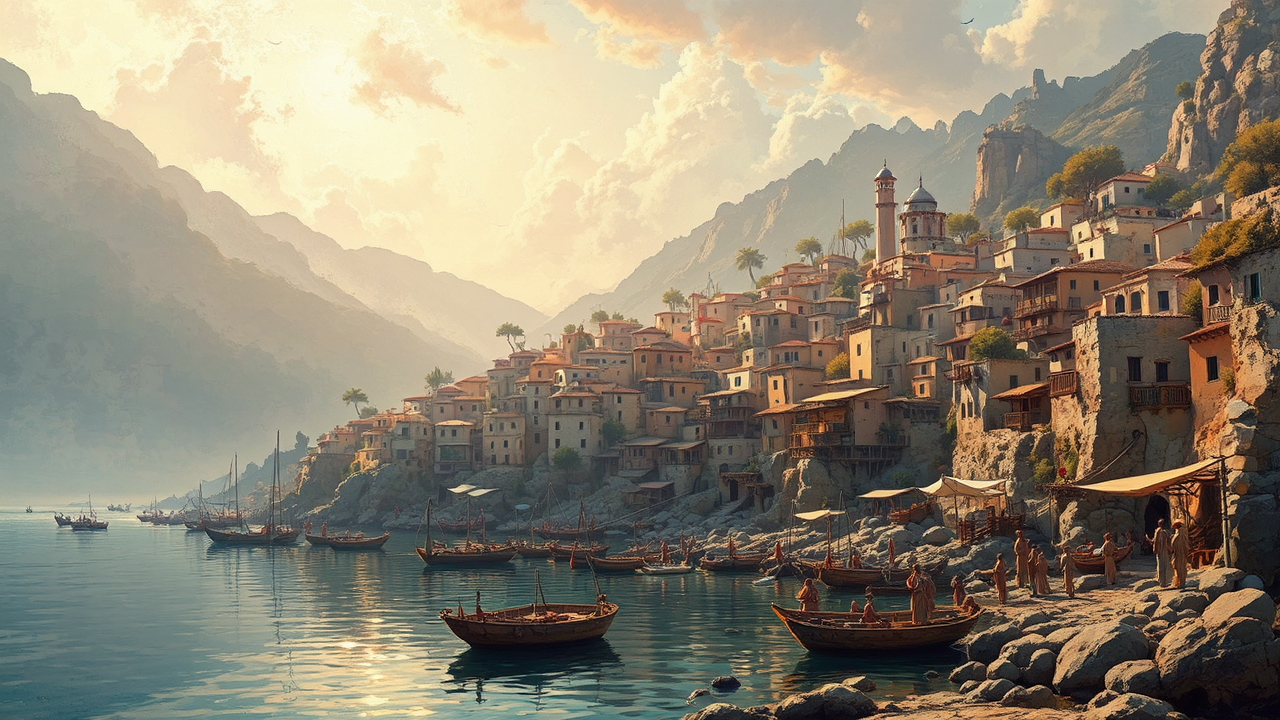 Ancient Mediterranean coastal fishing