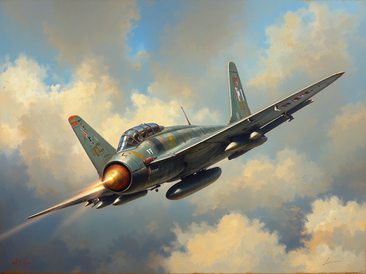 Flight of a Military