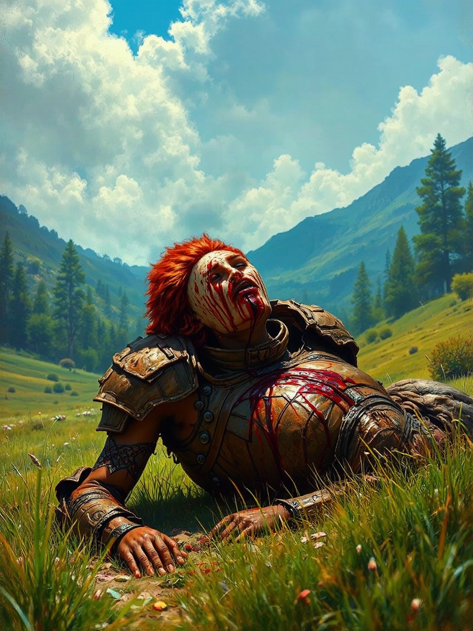 African girl in medieval