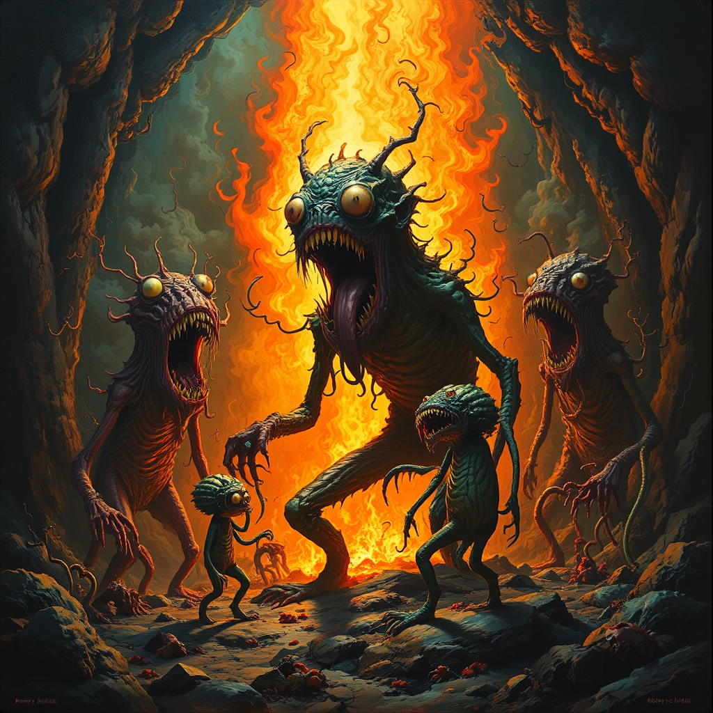 Monsters in dark fantasy