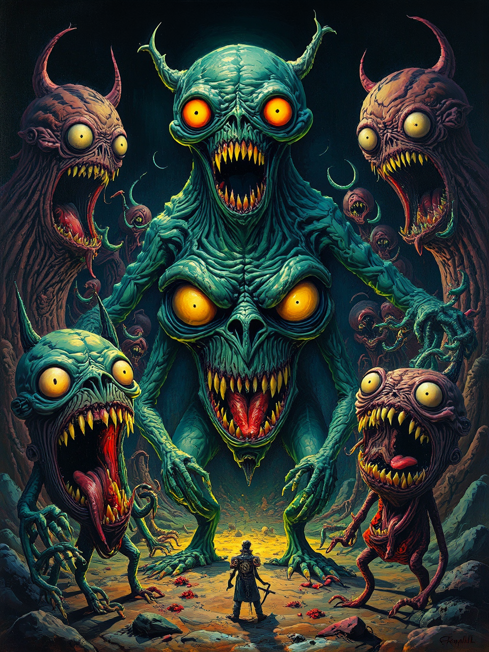 Monstrous creatures with wild