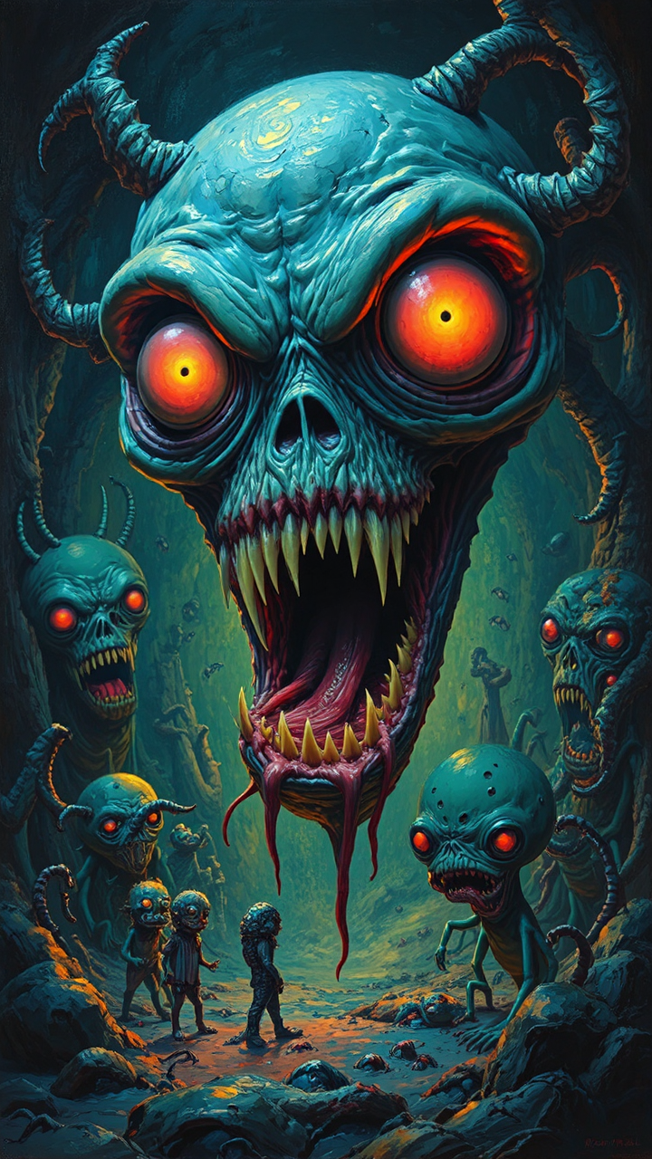 Monstrous creatures with intense