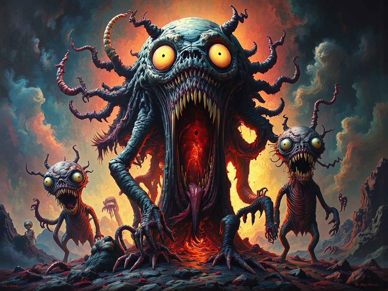 Vicious creatures with surreal