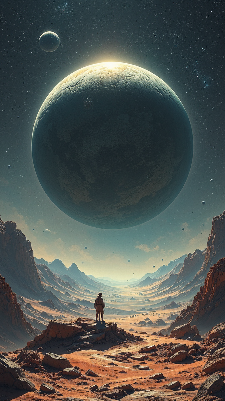 A science fiction planetary