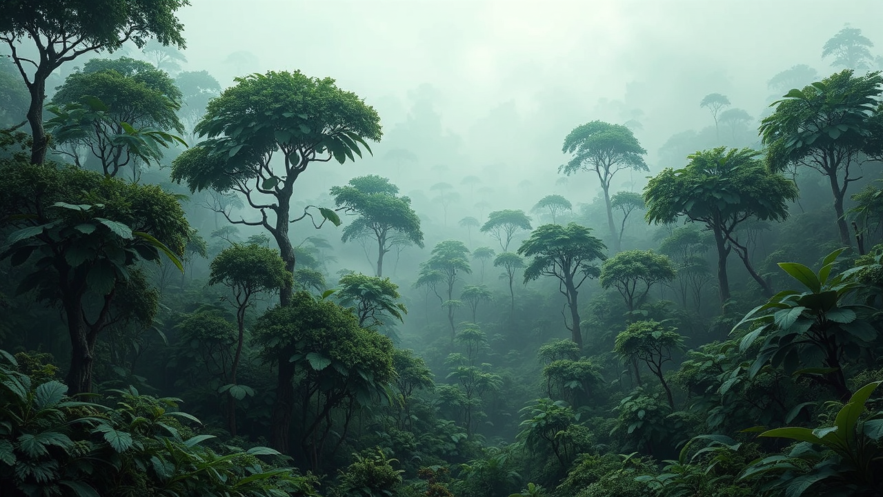 Alien planet with dense