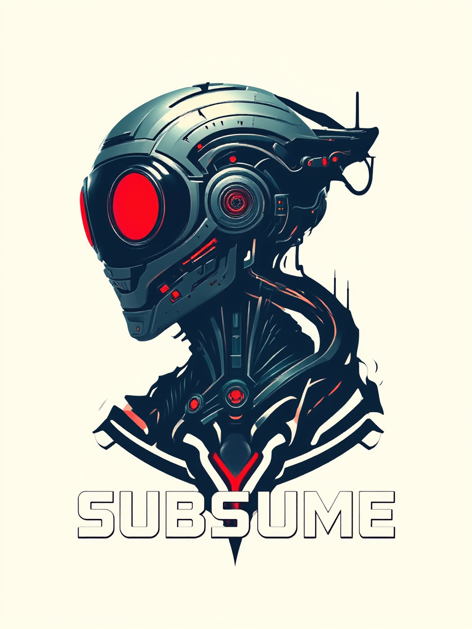 Futuristic sci-fi logo with