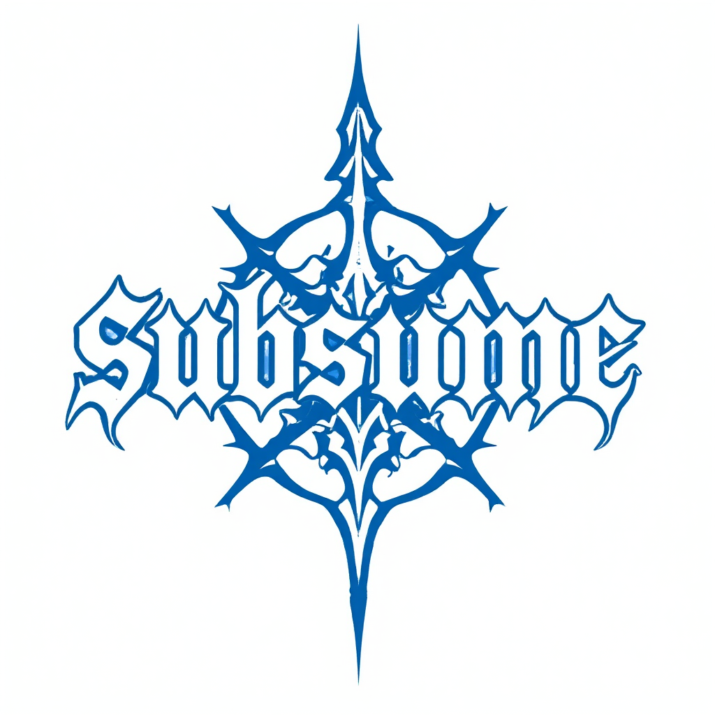 Death metal logo with