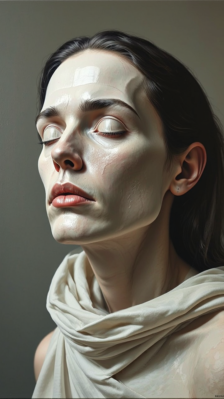 Acrylic painting in realistic