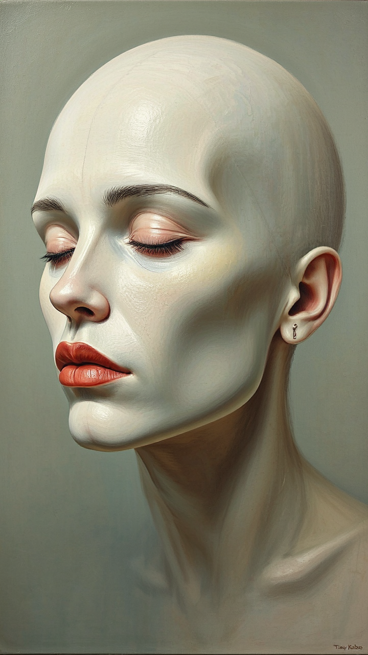 A woman with multiple