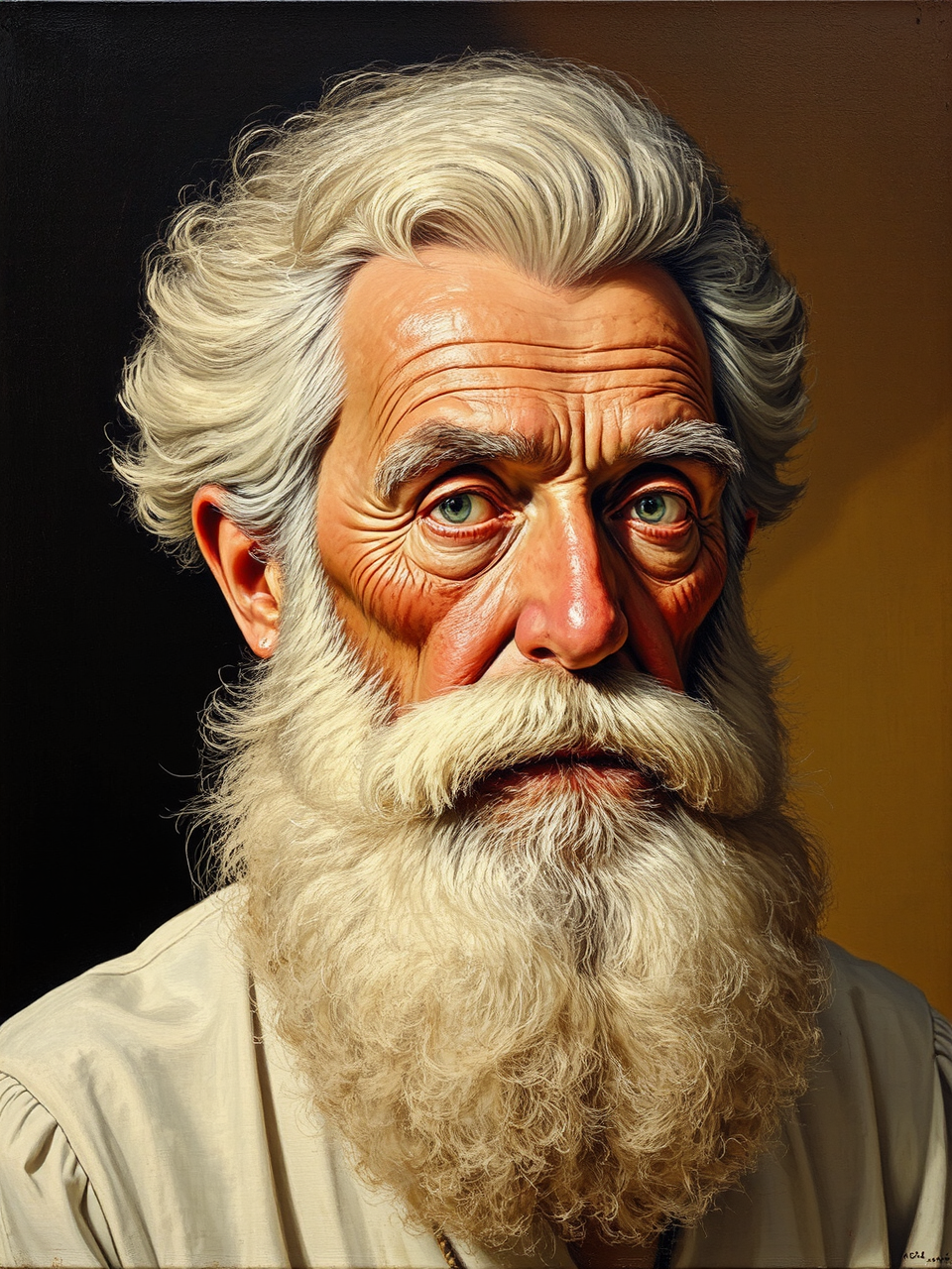 Hyperrealistic painting with two