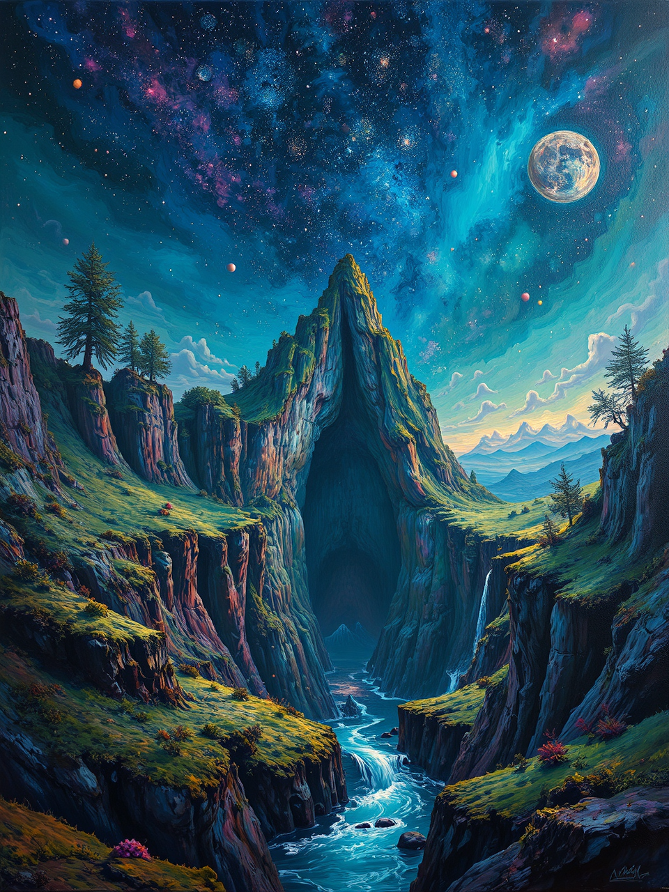 Deep abyss stares back