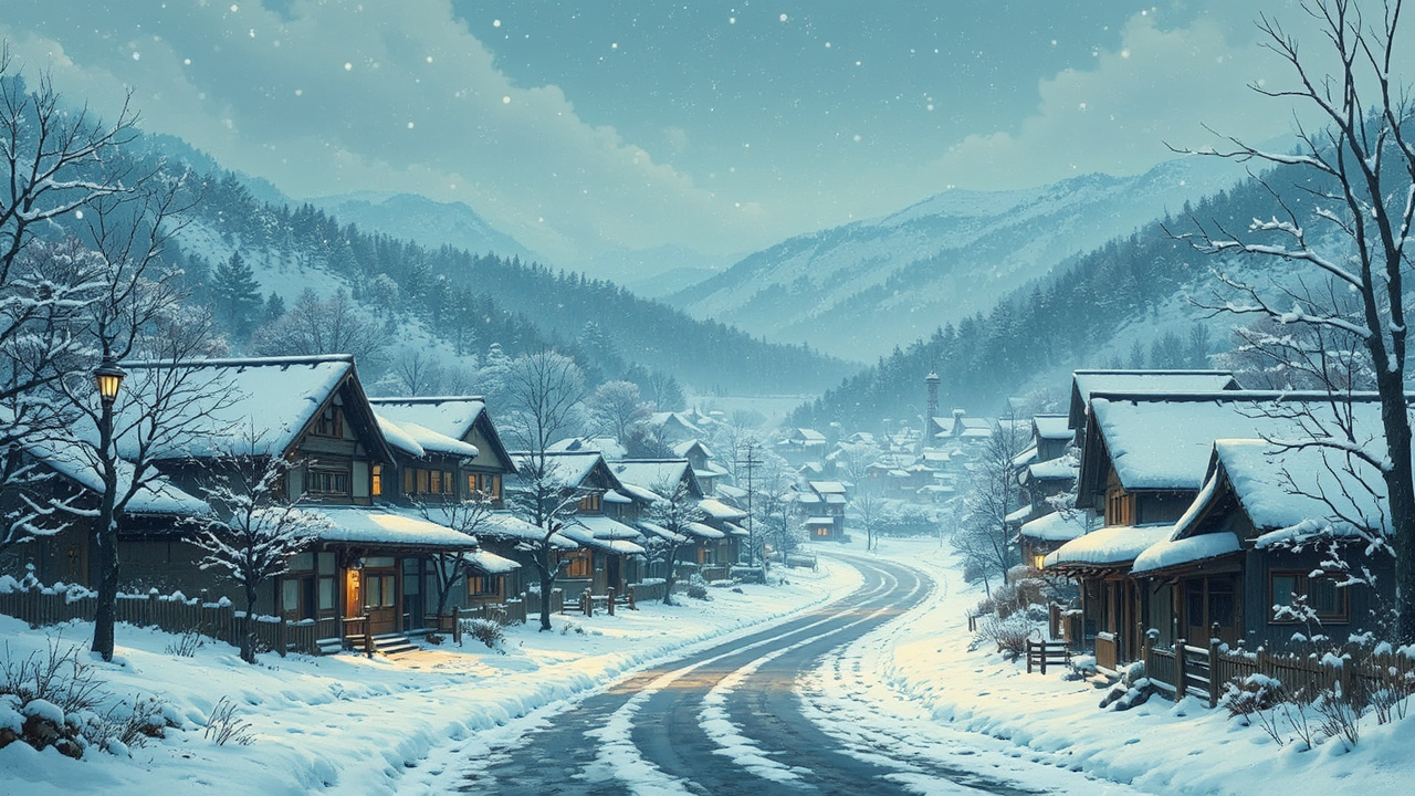 Rural Japanese city in