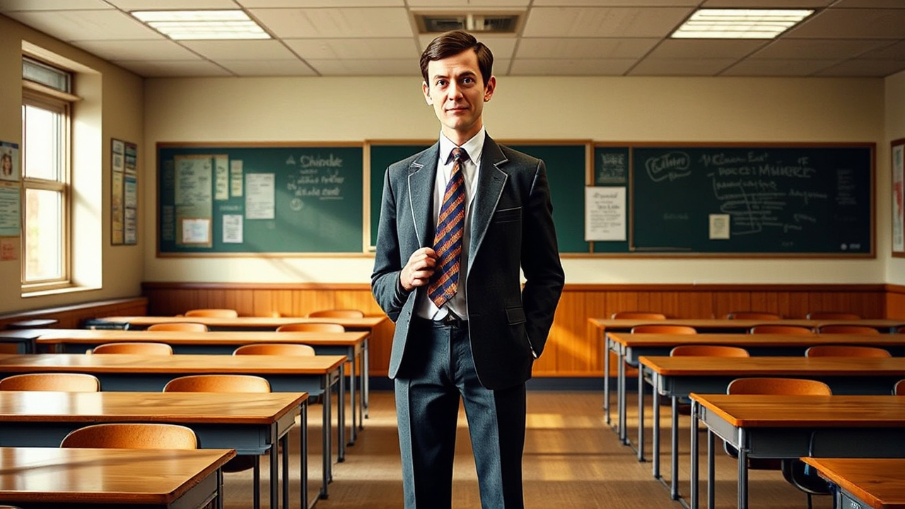 Mr Bean in schoolboy