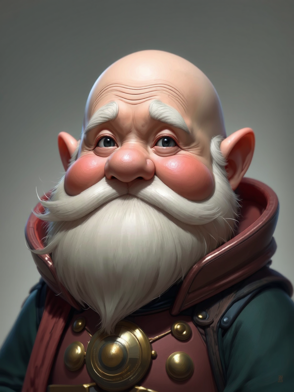 Futuristic dwarf in a