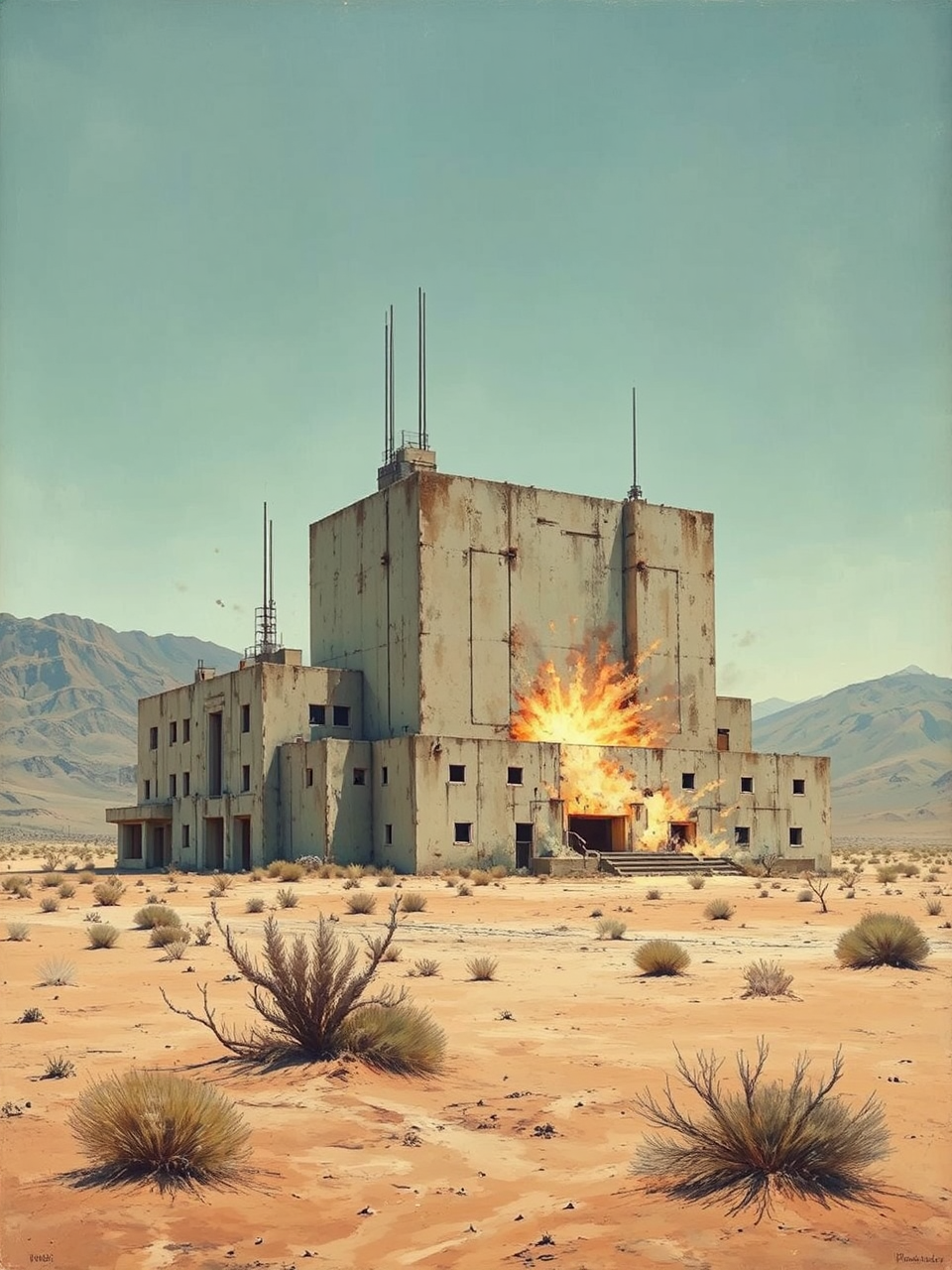 Abandoned Brutalist science lab