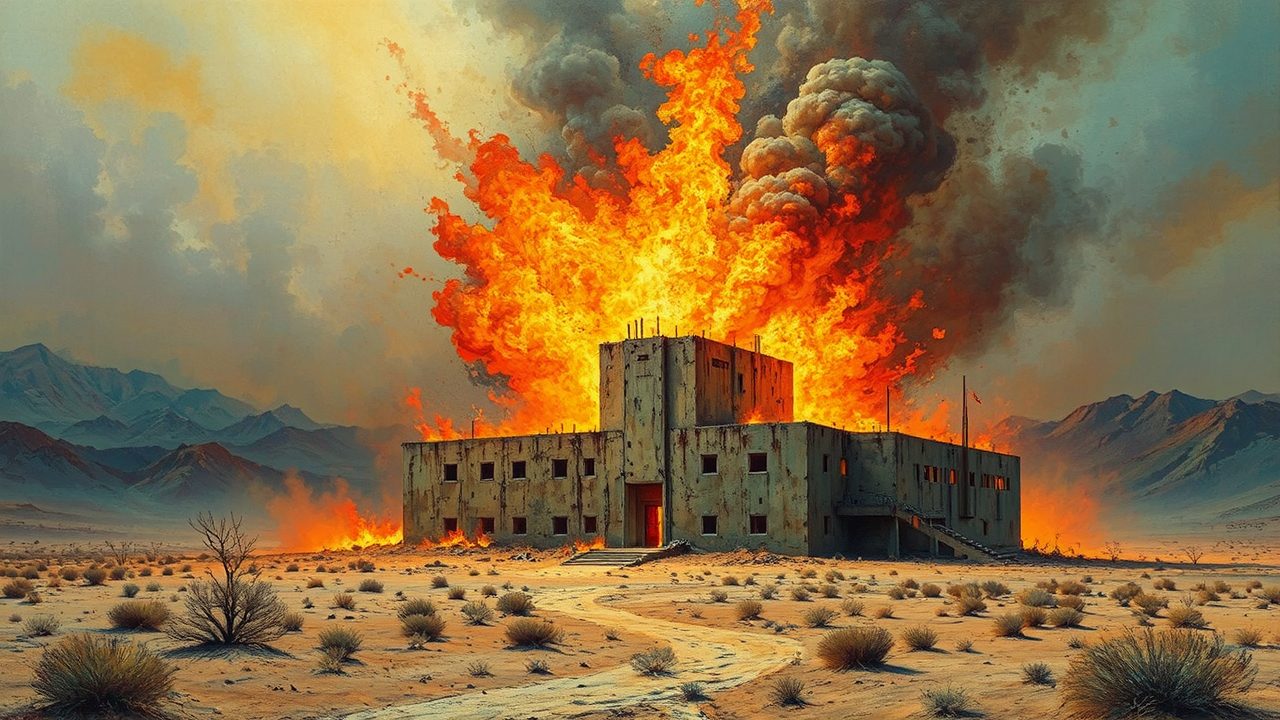 Abandoned government lab explodes