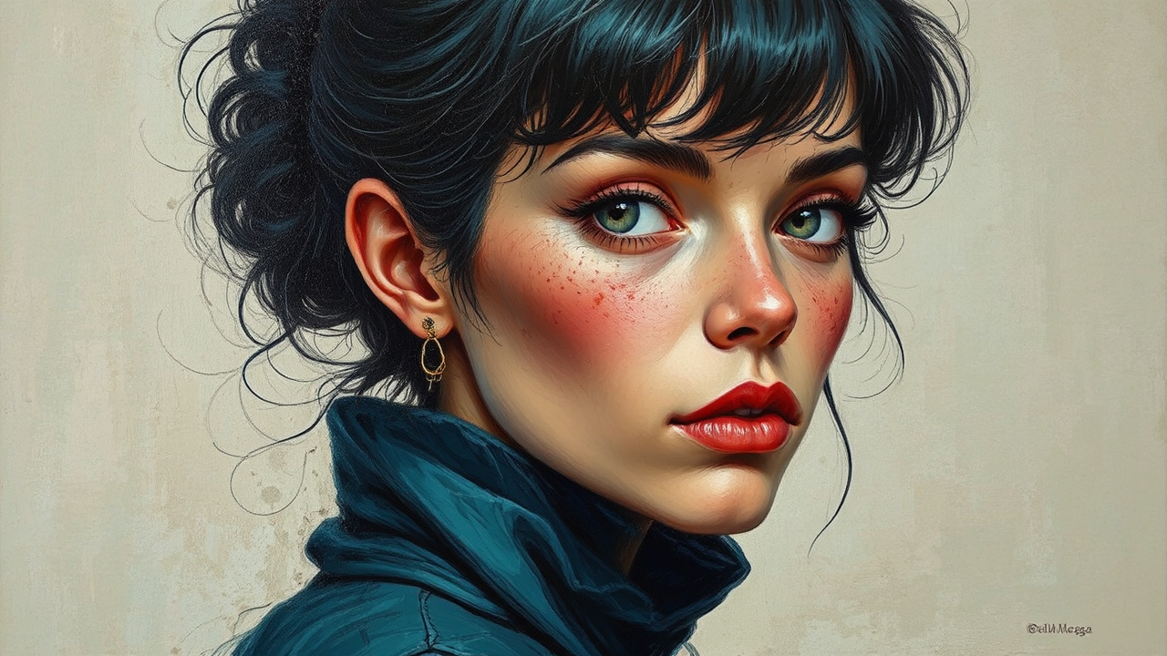 A highly detailed portrait