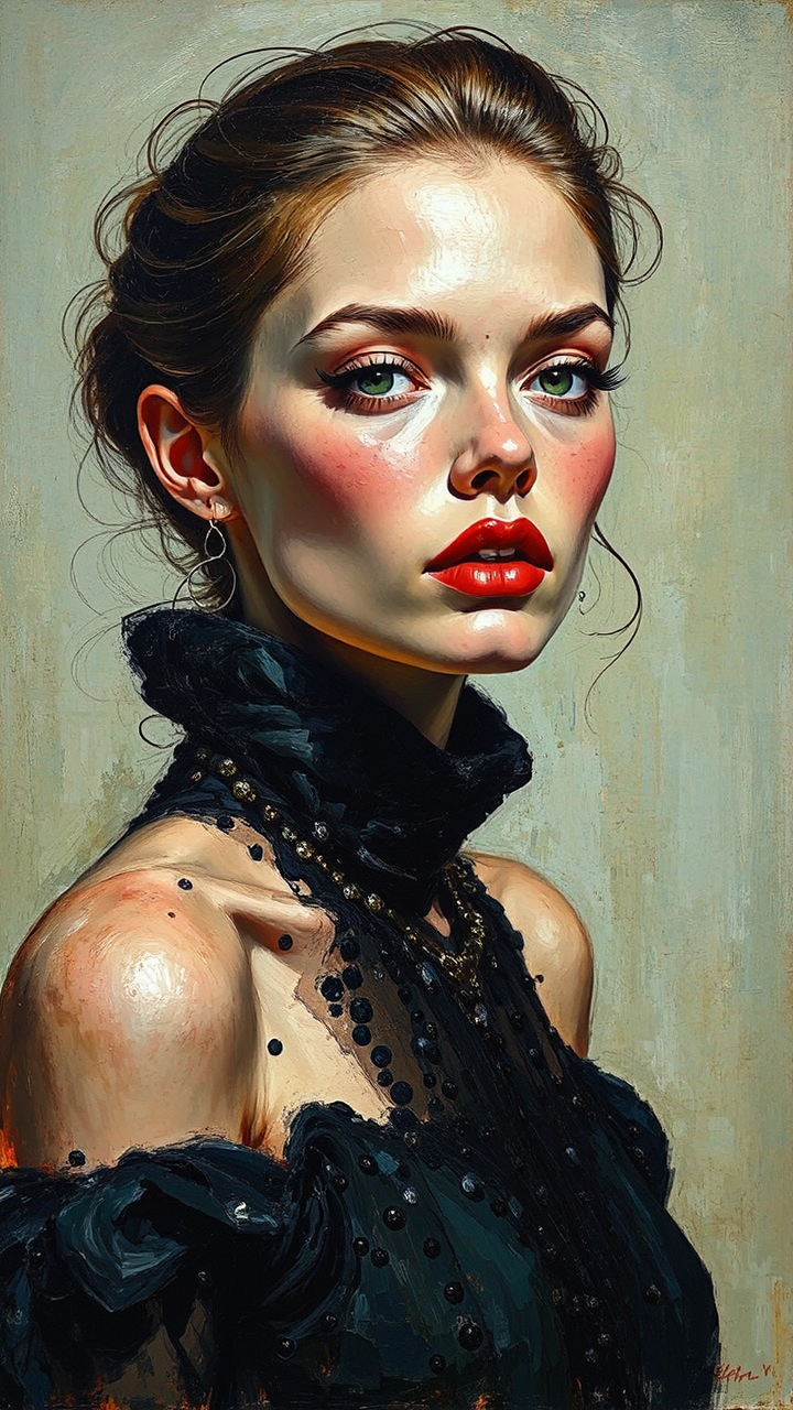 A highly-detailed portrait of