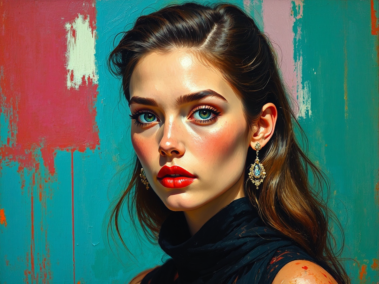 Woman in modernist dress