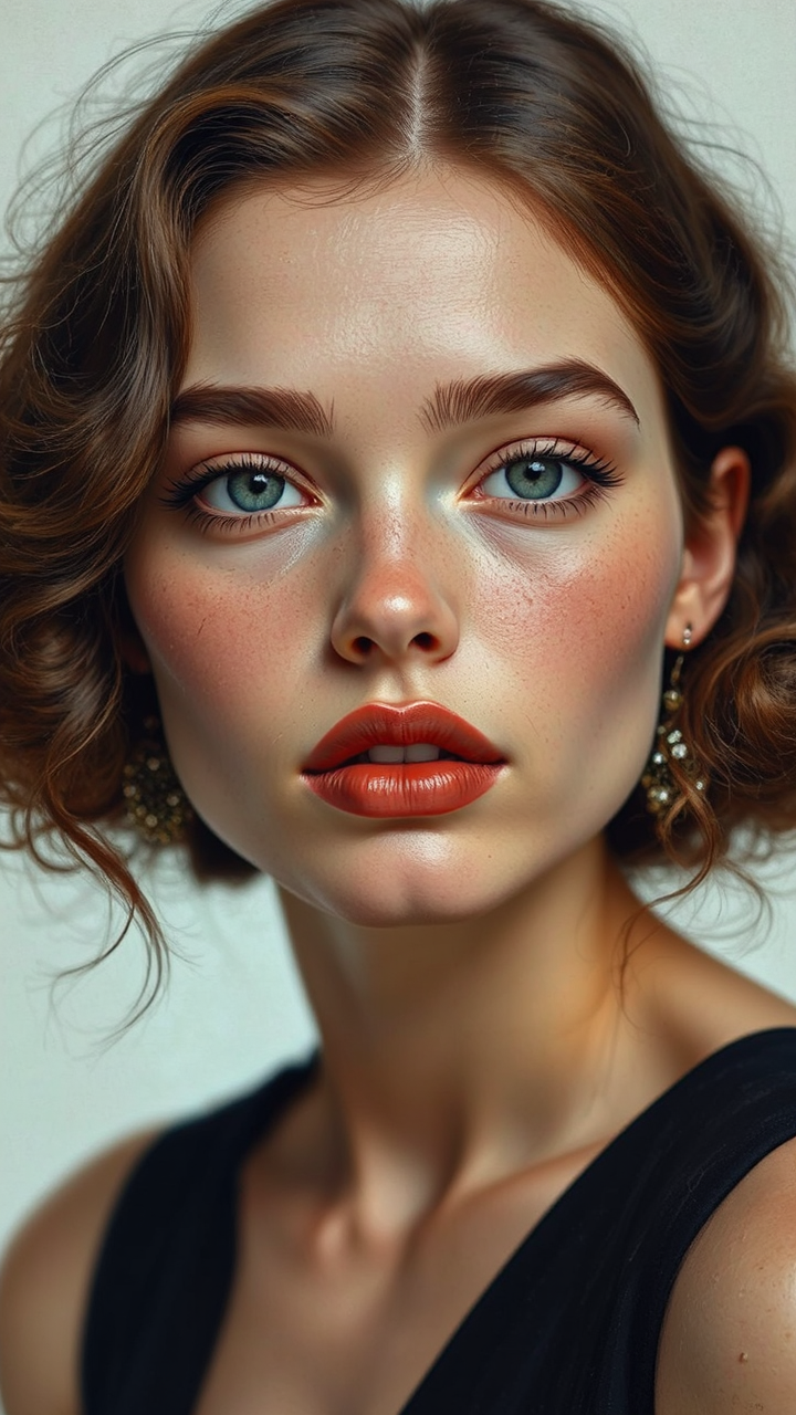 Highly-detailed modern fashion portrait