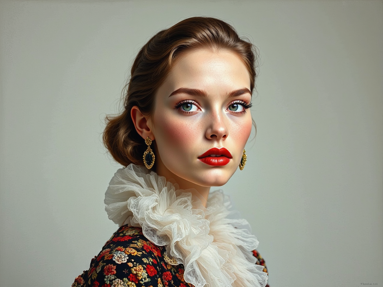 A fashion photography portrait