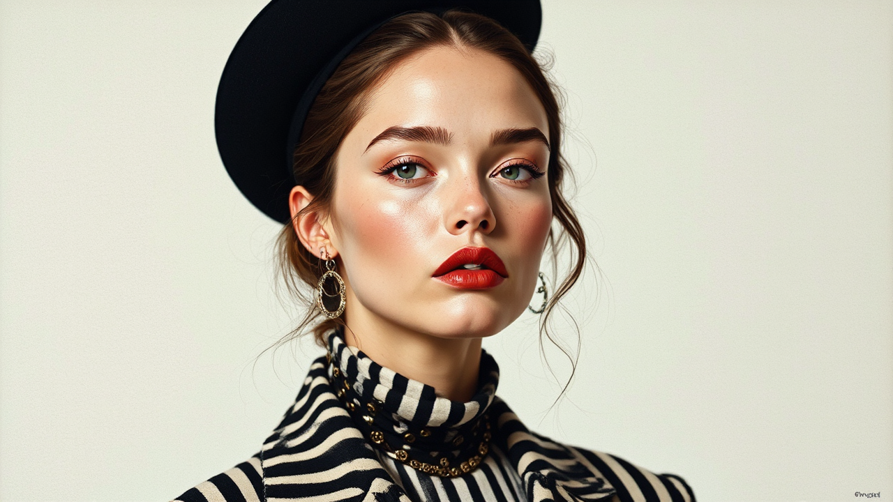 Modern streetwear portrait painting.