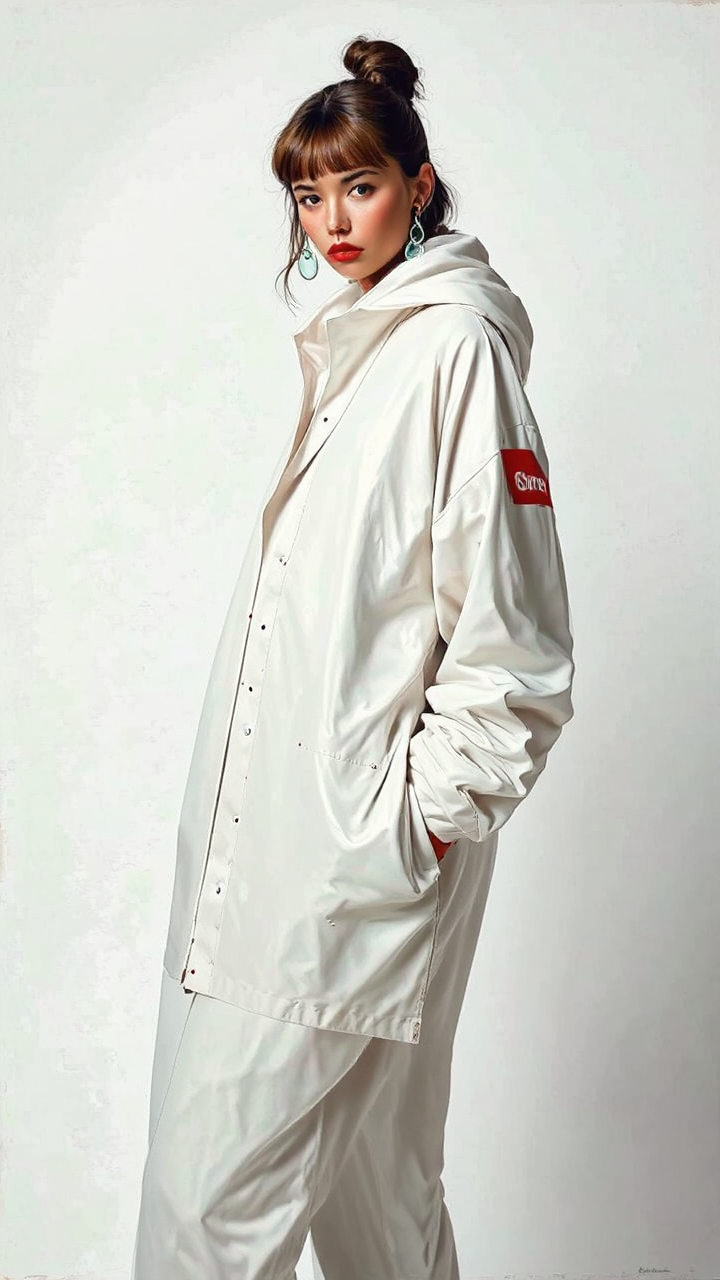 Highly detailed streetwear portrait