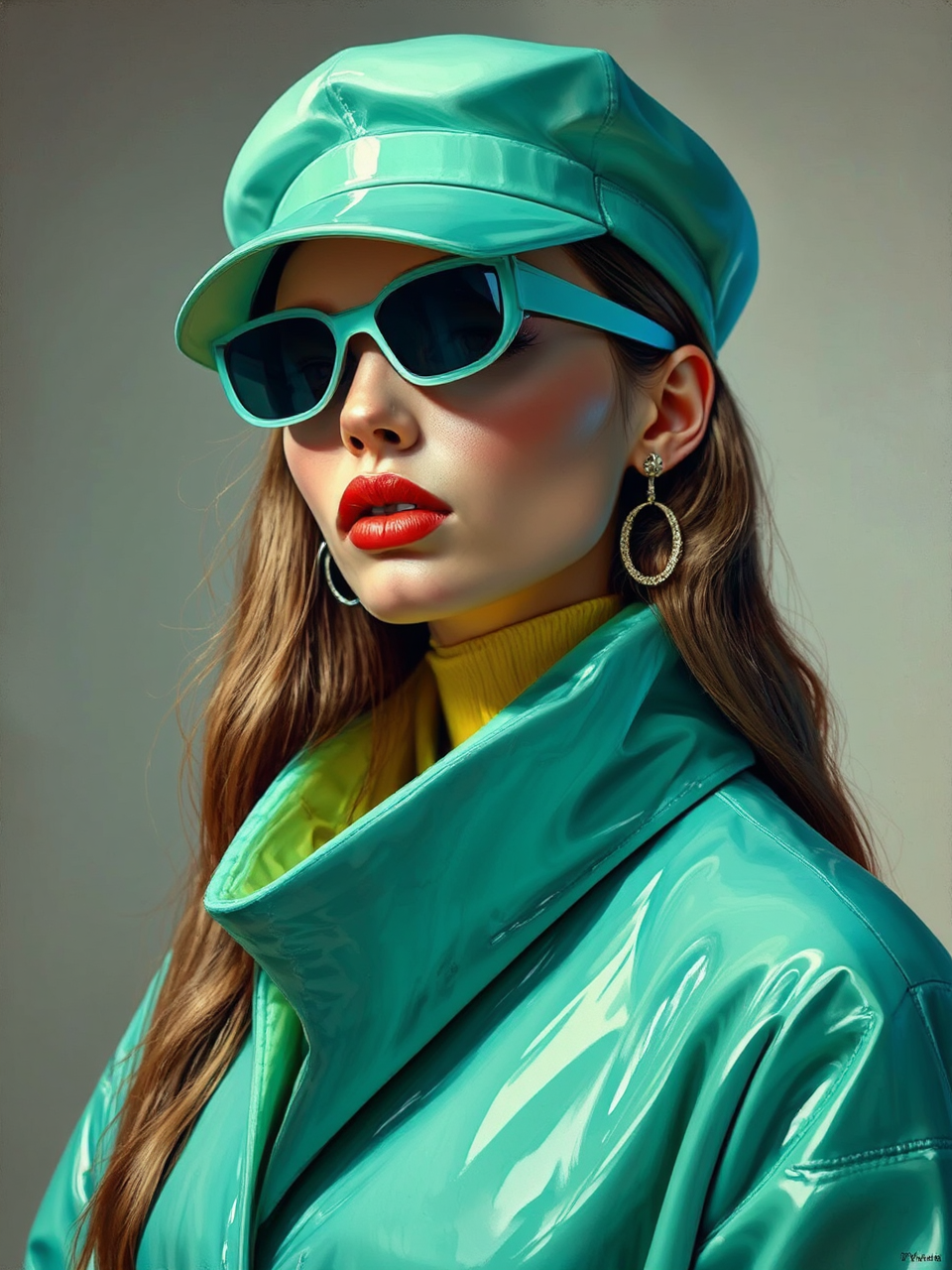 Modern streetwear portrait painting.