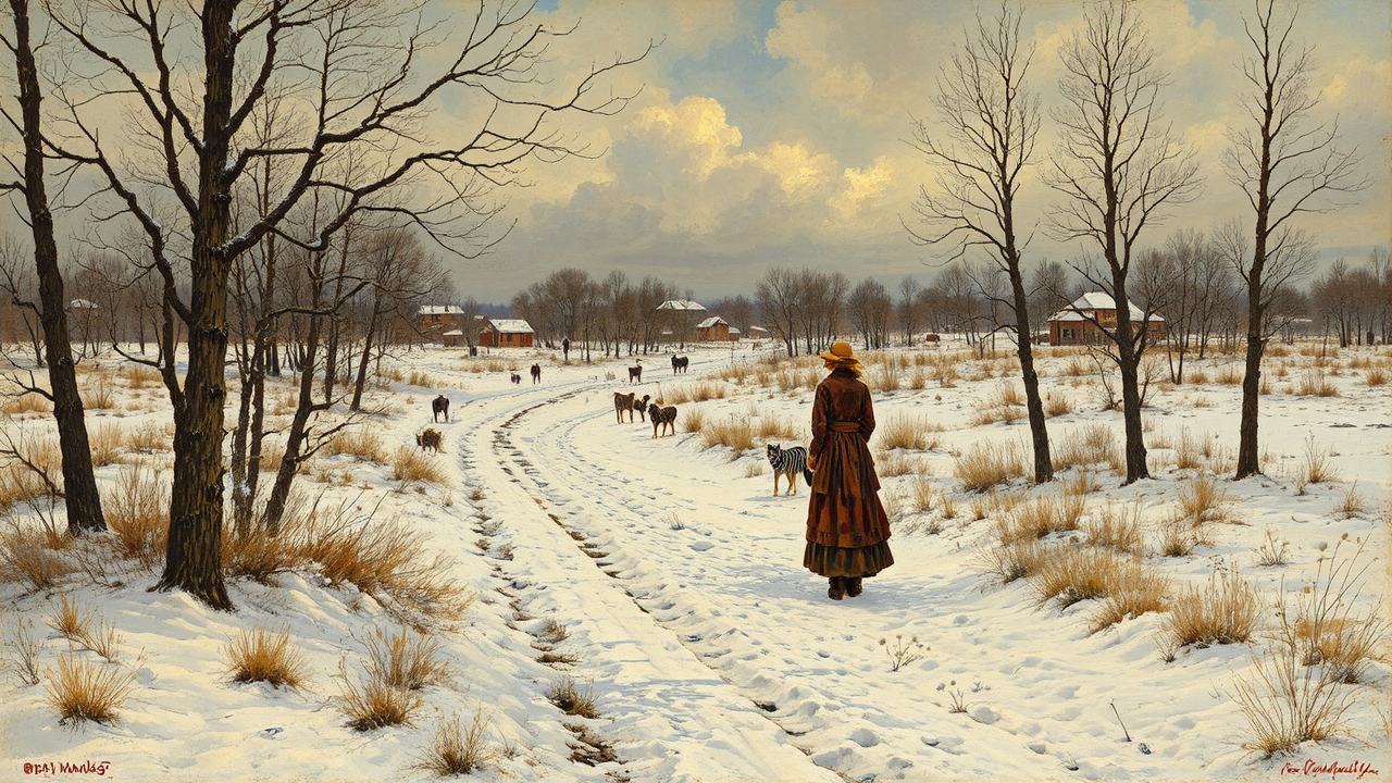 Woman in elegant Victorian