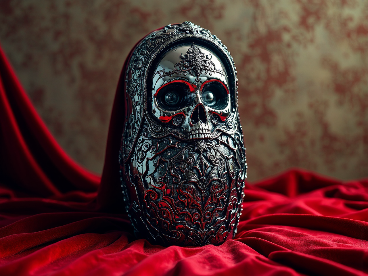 Russian Matrioska sculpture on