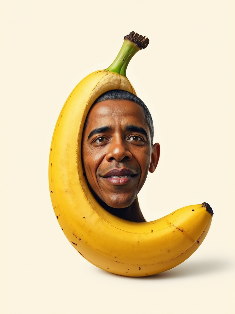 Barack Obama's face in