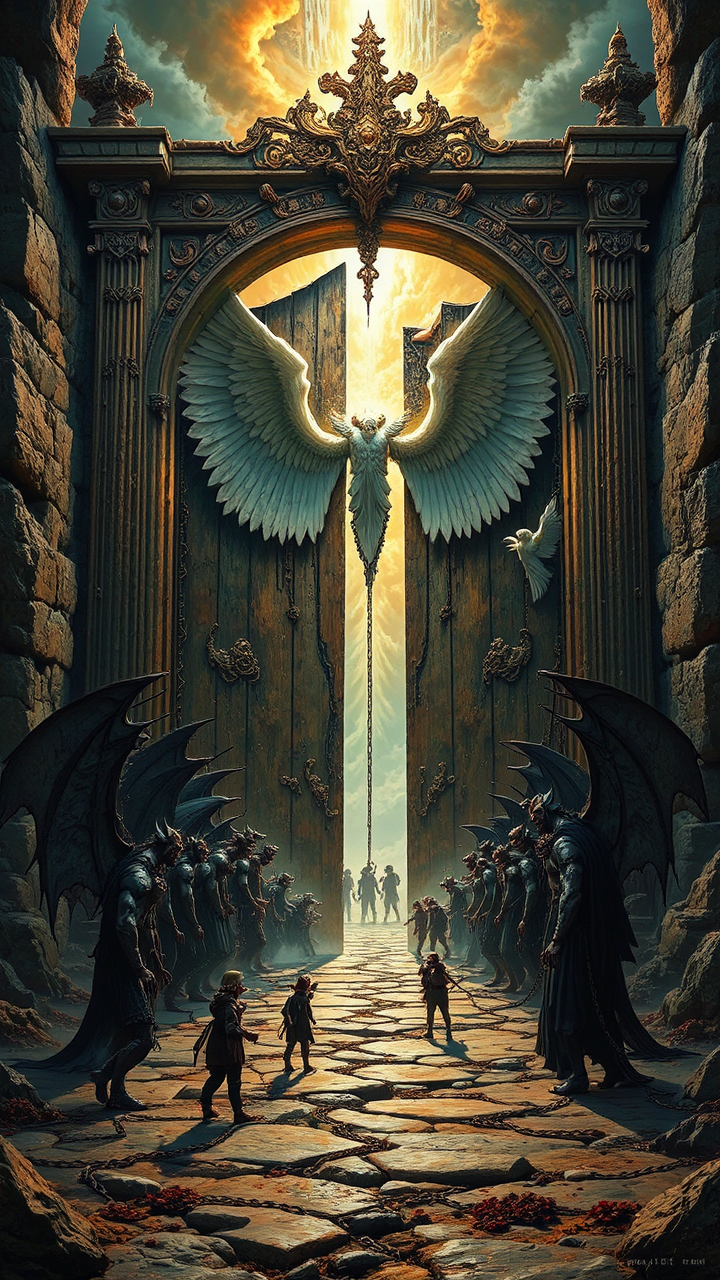 Heaven's gates with demons