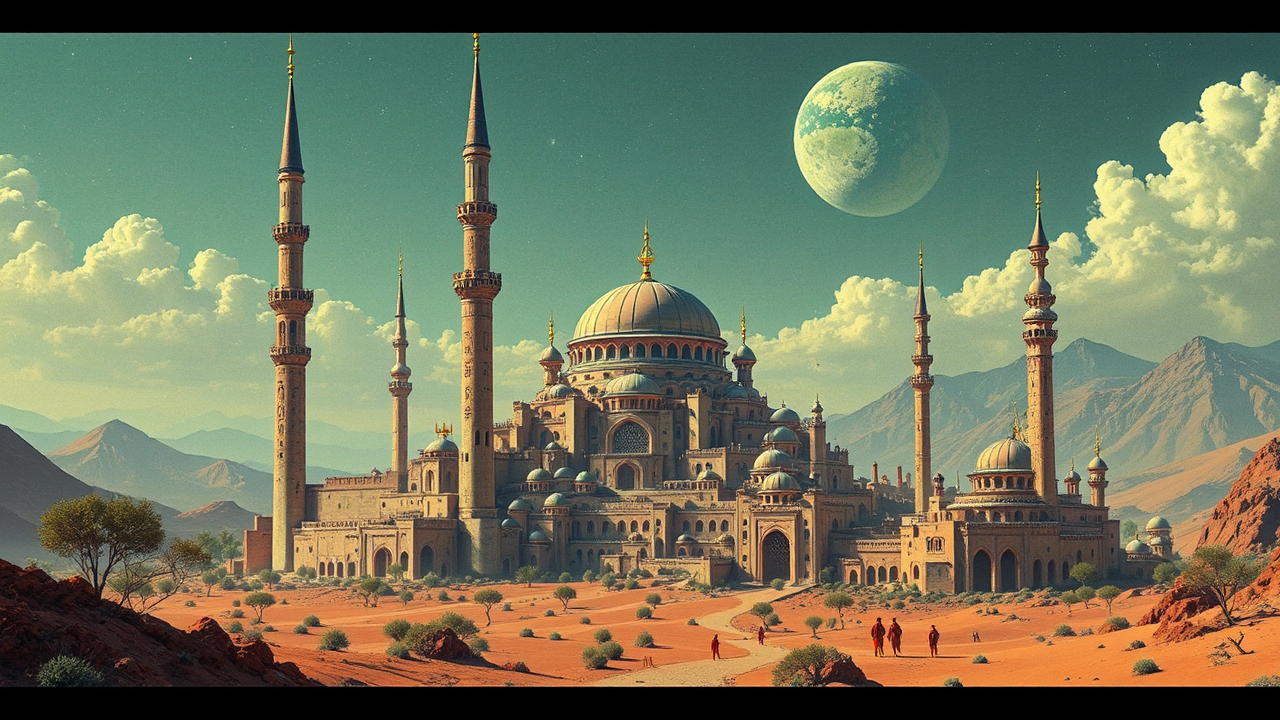 Martian space base with