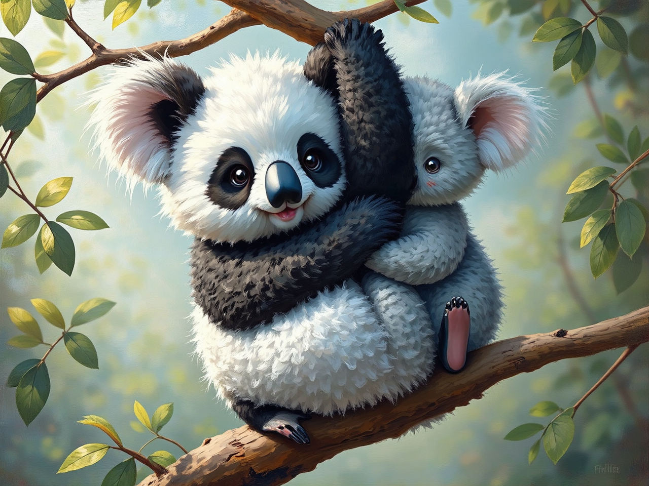 Cute hybrid animal in