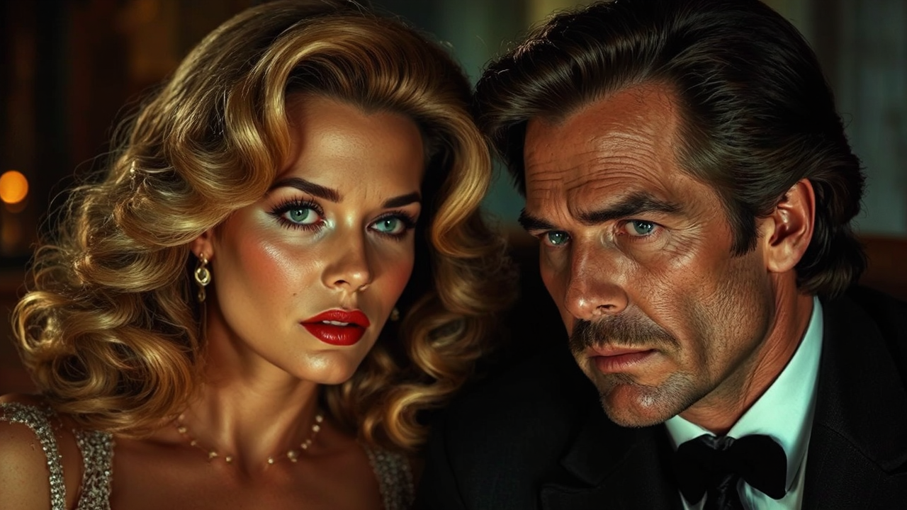 Faye Dunaway and Warren