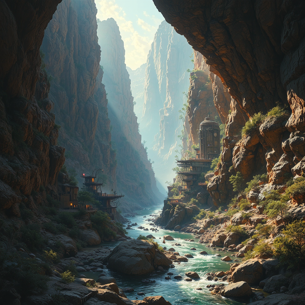 A sci-fi base hidden