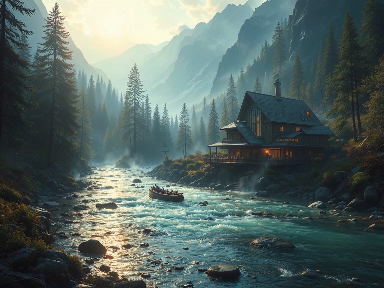 A sci-fi base hidden