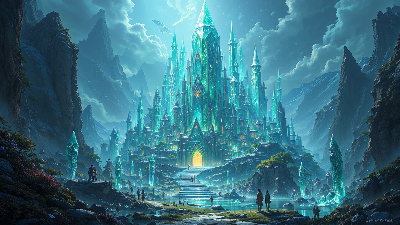 A majestic elven crystal