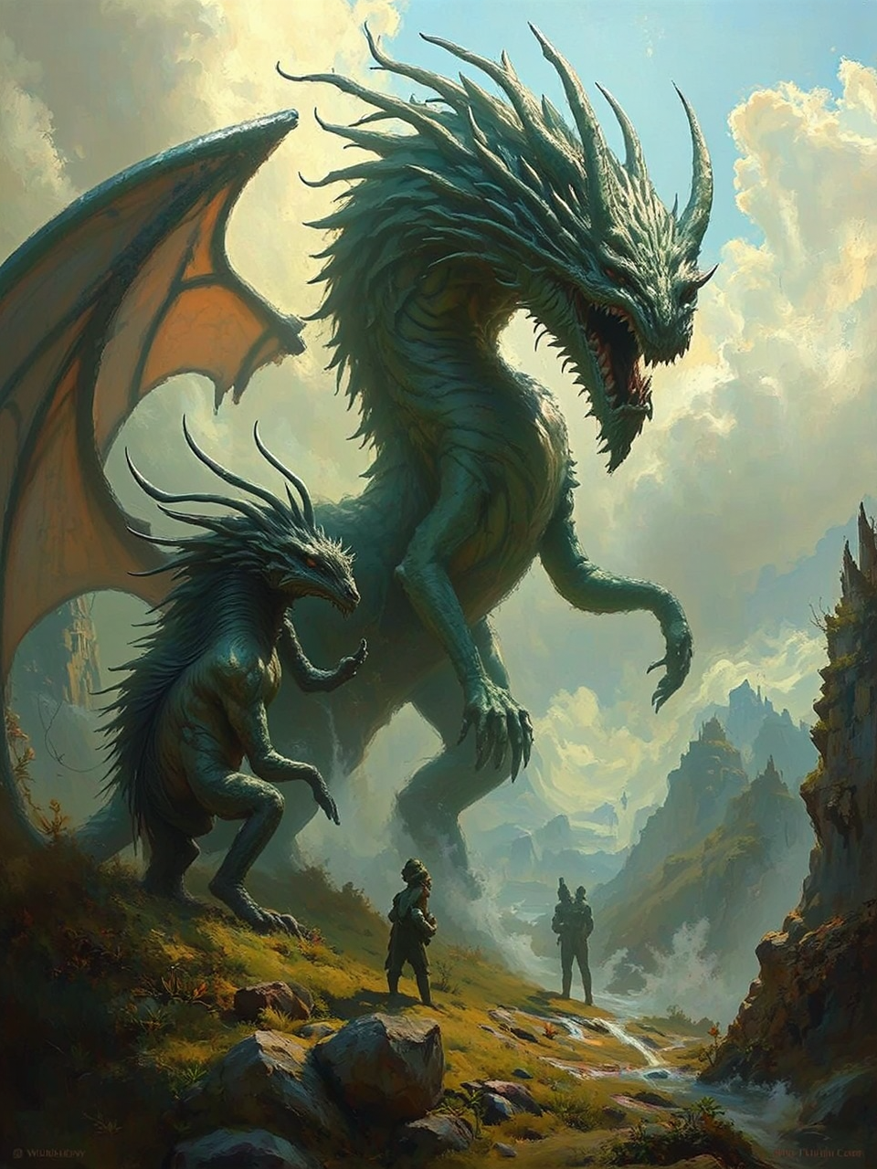 Fantastical creatures in a