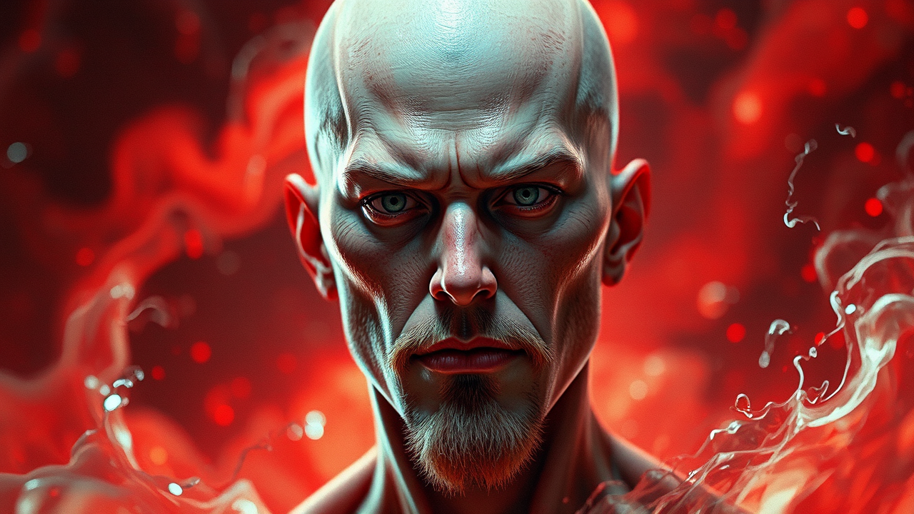 A hyper-realistic portrait of