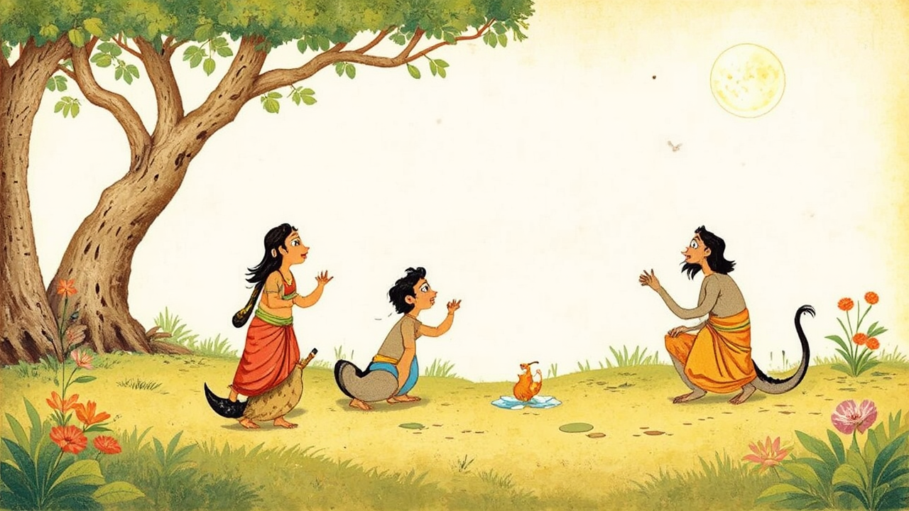 Ancient Indian fables depicted
