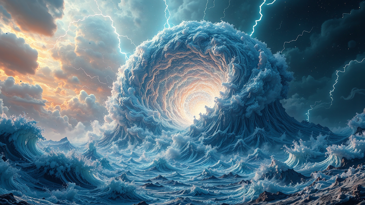 Cosmic explosion with matter