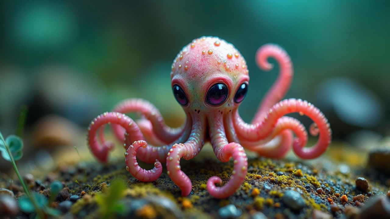 A cute alien creature