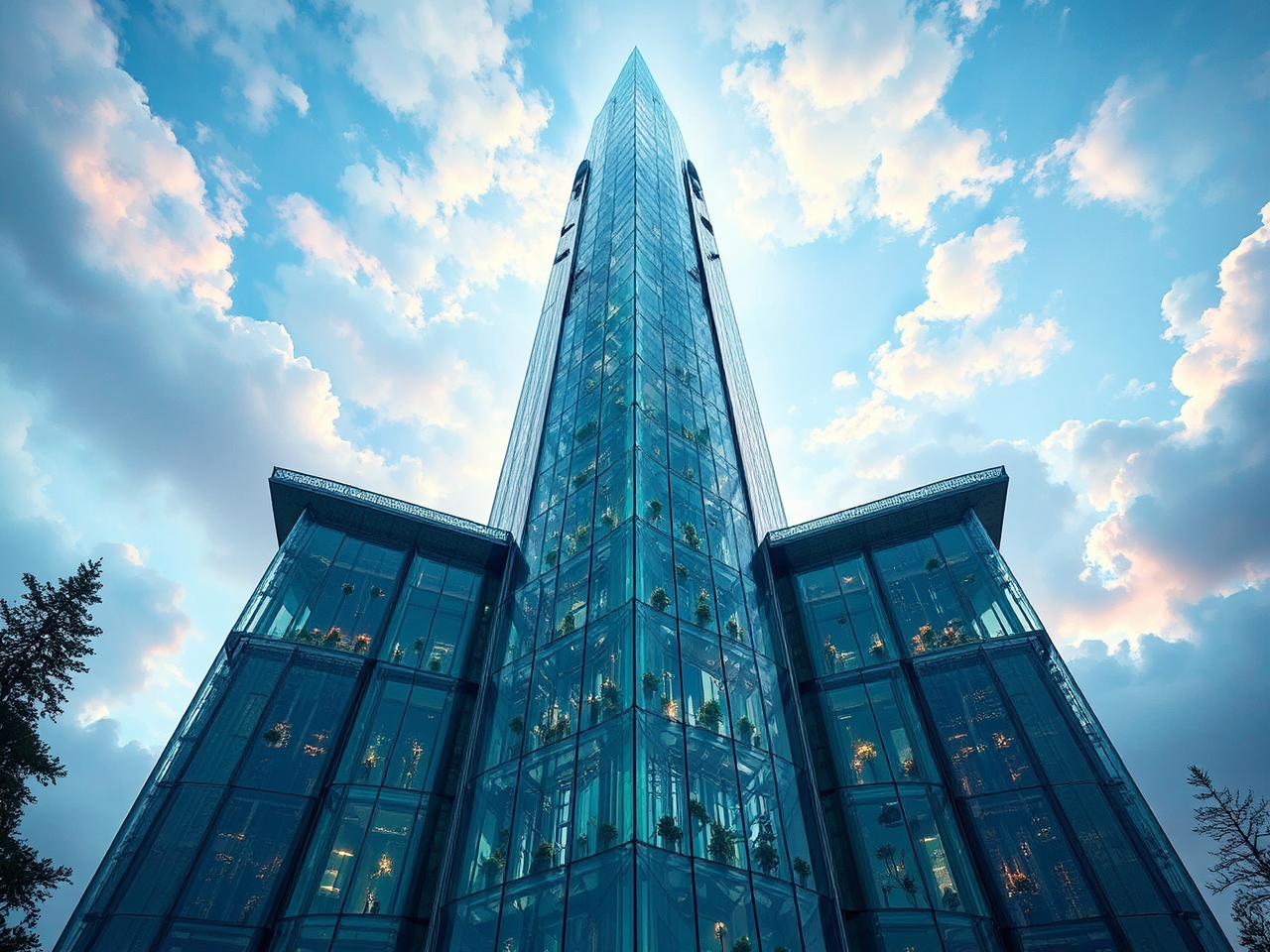 Glass tower with elven