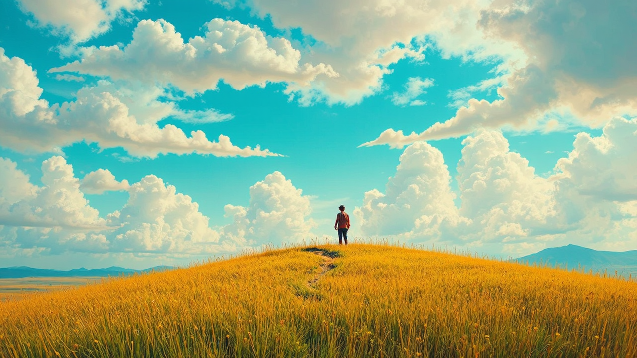 A black background with